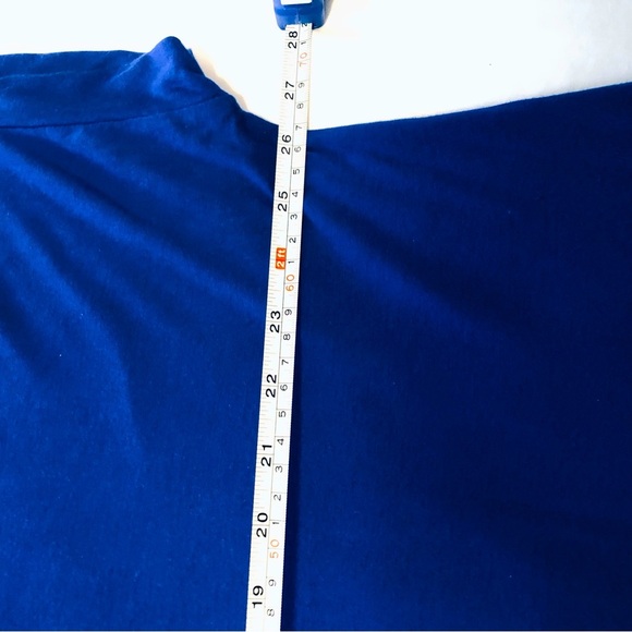 Spense 2X Royal Blue T Shirt with Mesh Detail - Picture 5 of 10